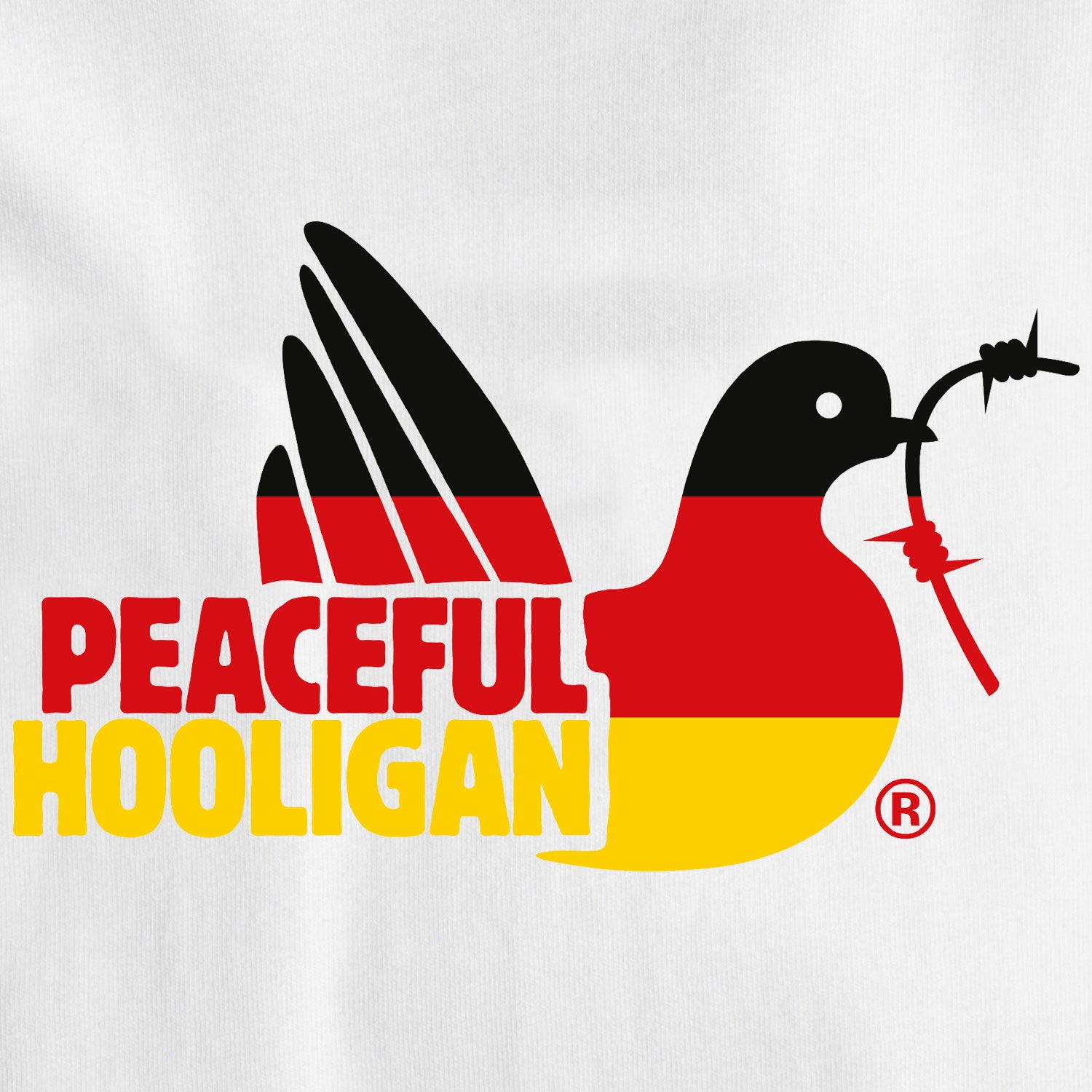 Germany Dove T-Shirt White - Peaceful Hooligan