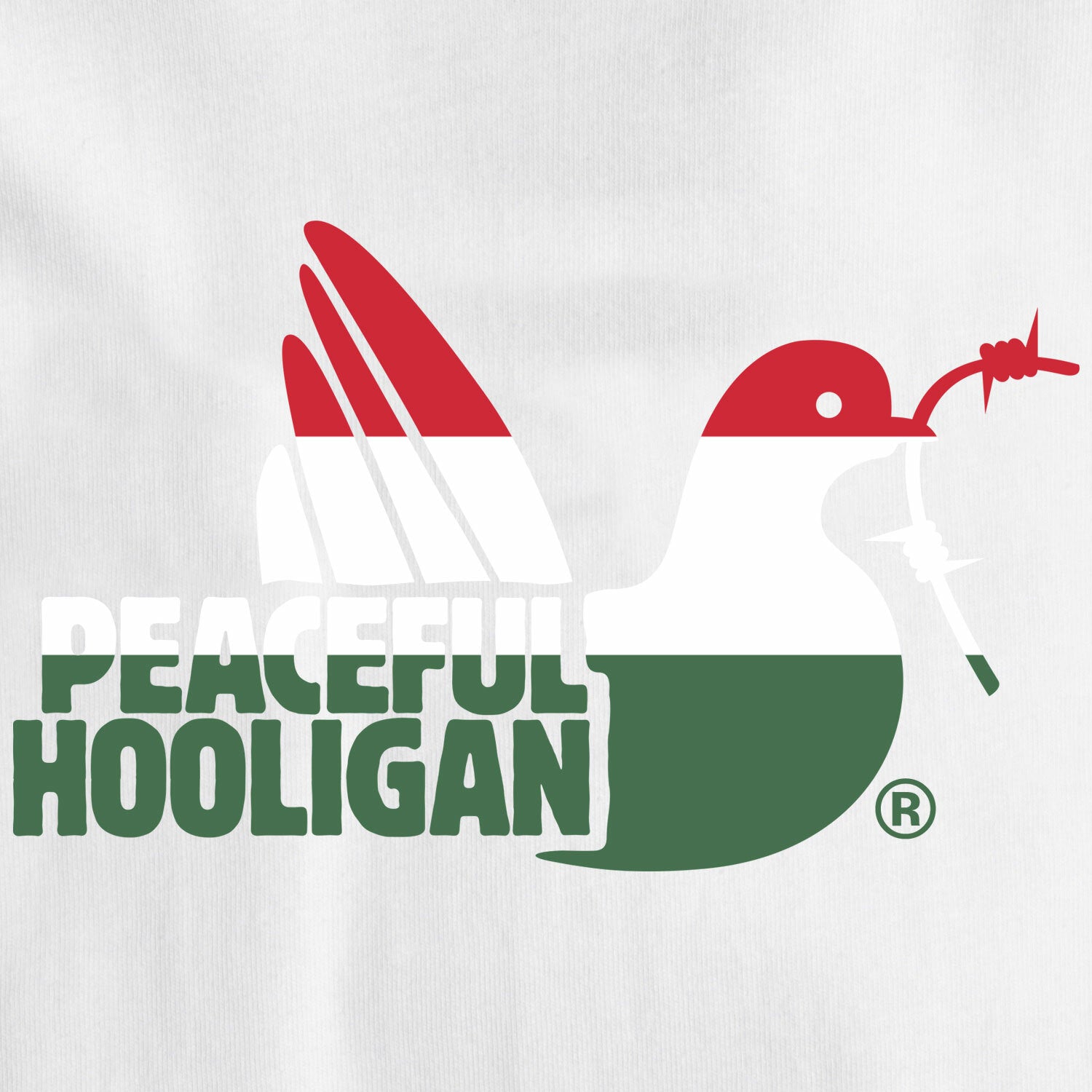 Hungary Dove T-Shirt White - Peaceful Hooligan