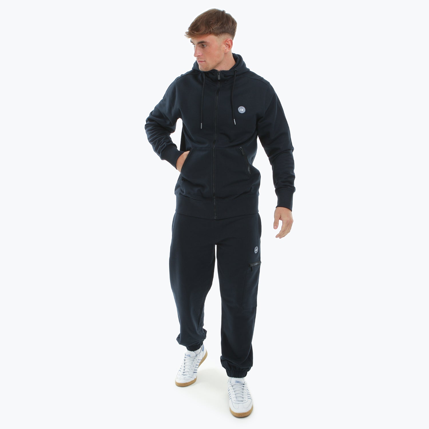 Paddock Zip Hoodie Navy