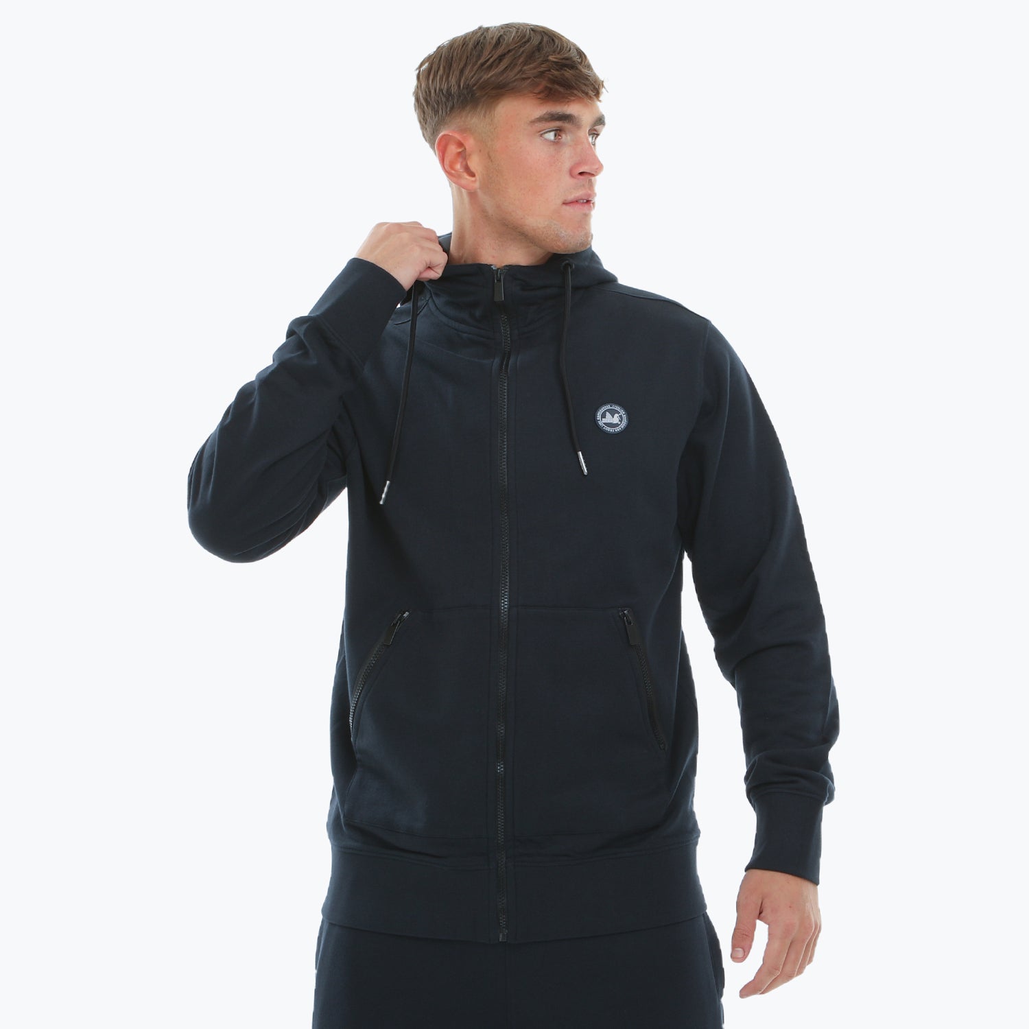 Paddock Zip Hoodie Navy