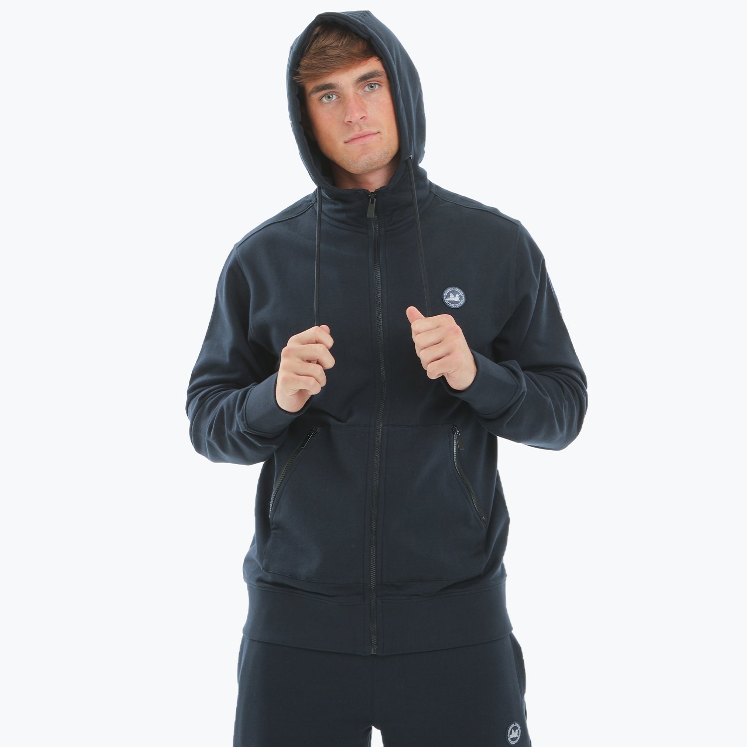 Paddock Zip Hoodie Navy