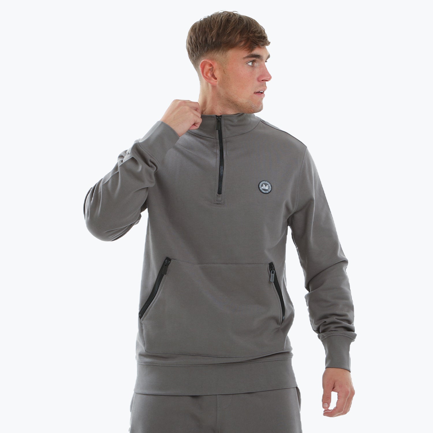 Paddock 1/4 Zip Gunmetal