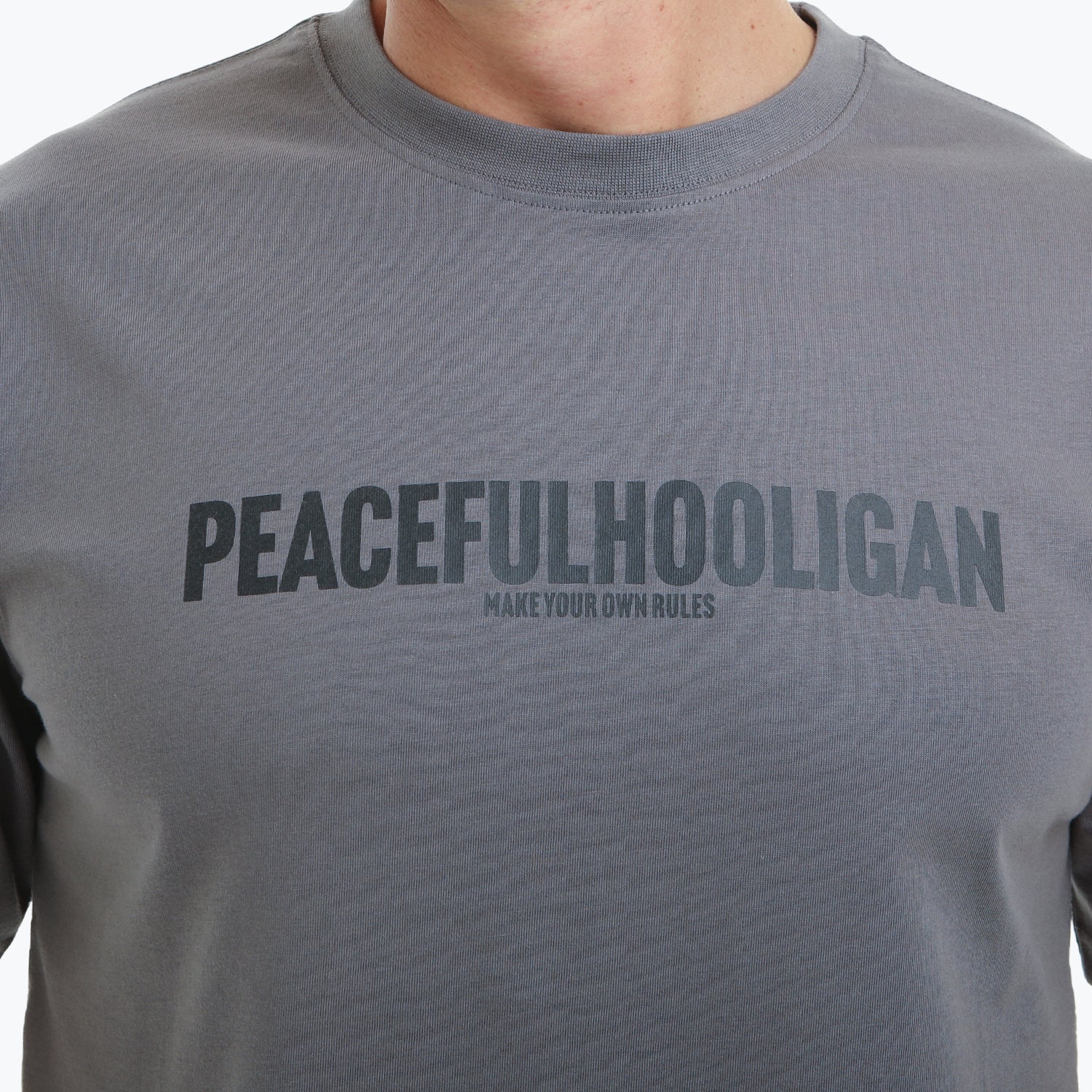 Script T-Shirt Gunmetal