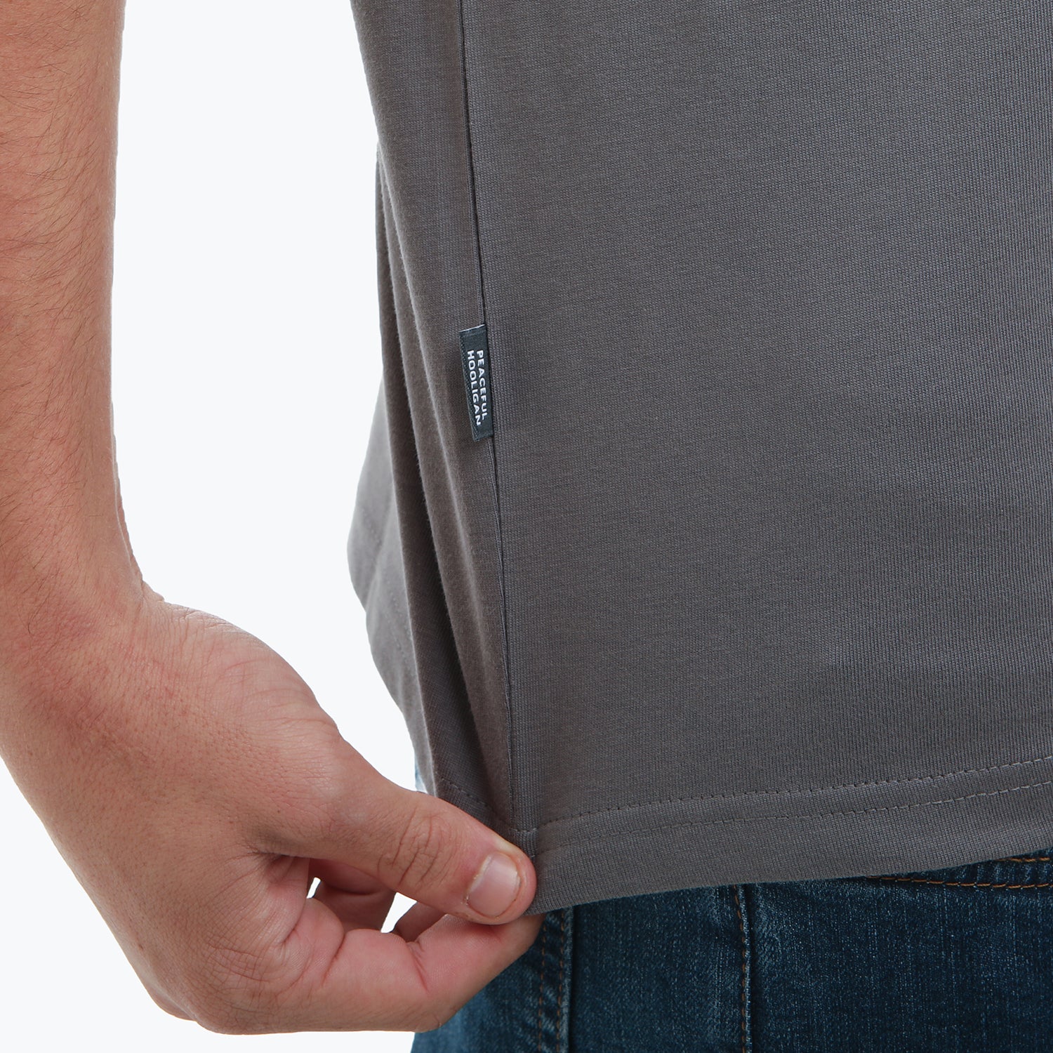 Script T-Shirt Gunmetal