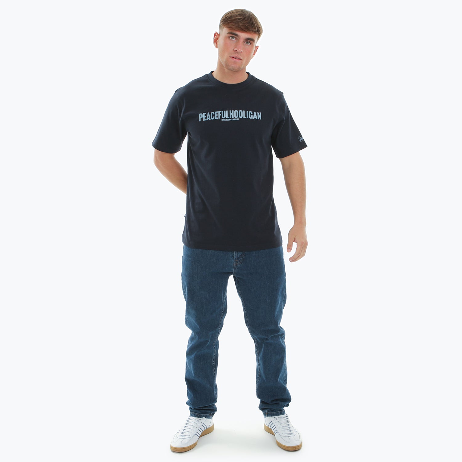 Script T-Shirt Navy
