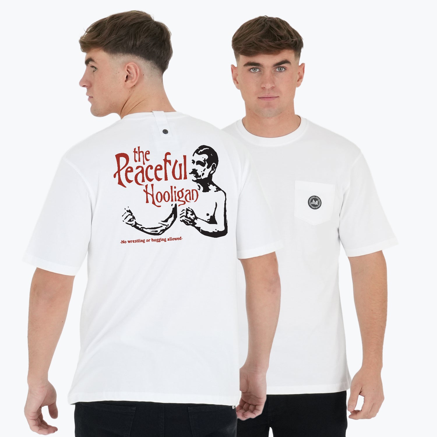 Queensbury T-Shirt White - Peaceful Hooligan