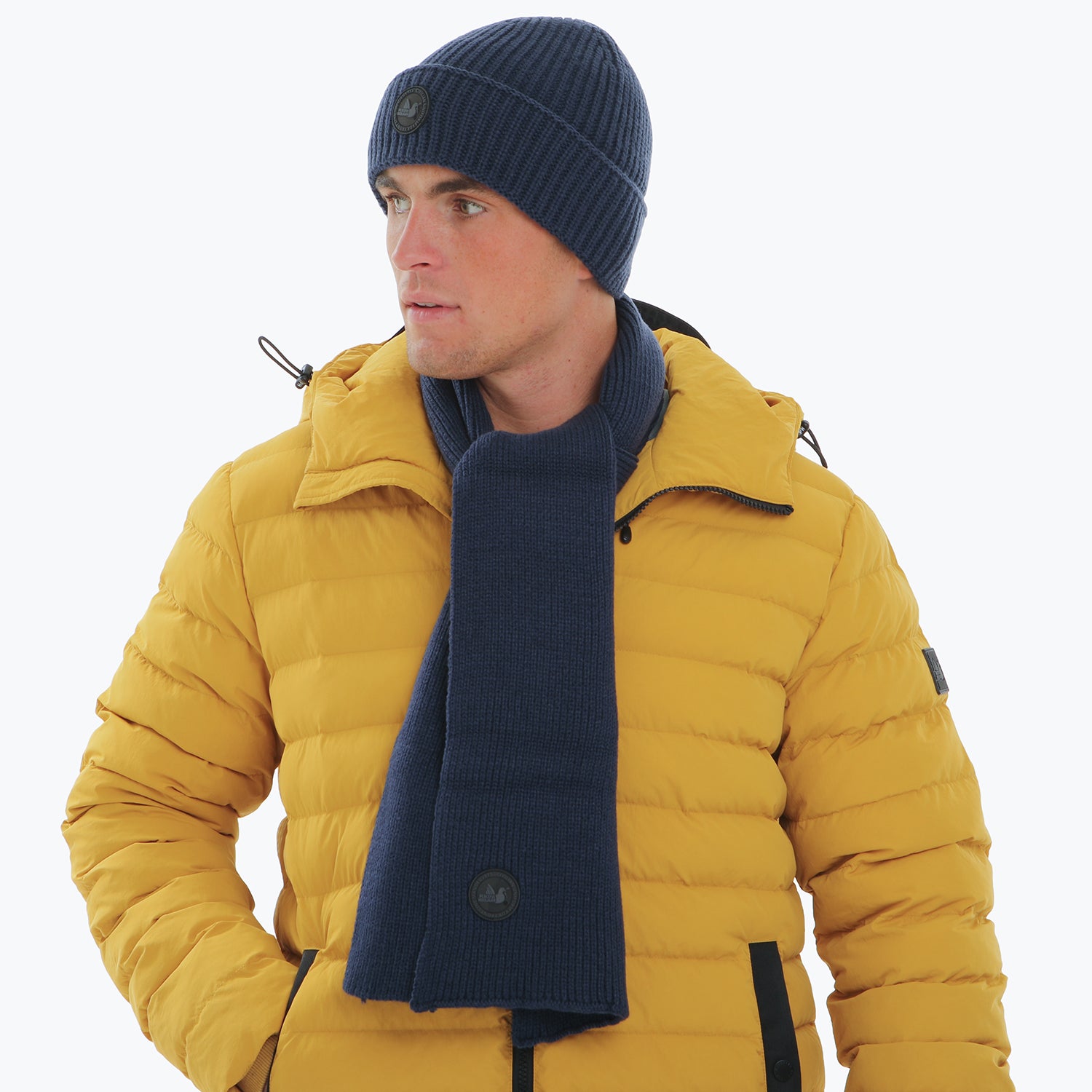 Ribbed Scarf Navy - Peaceful Hooligan