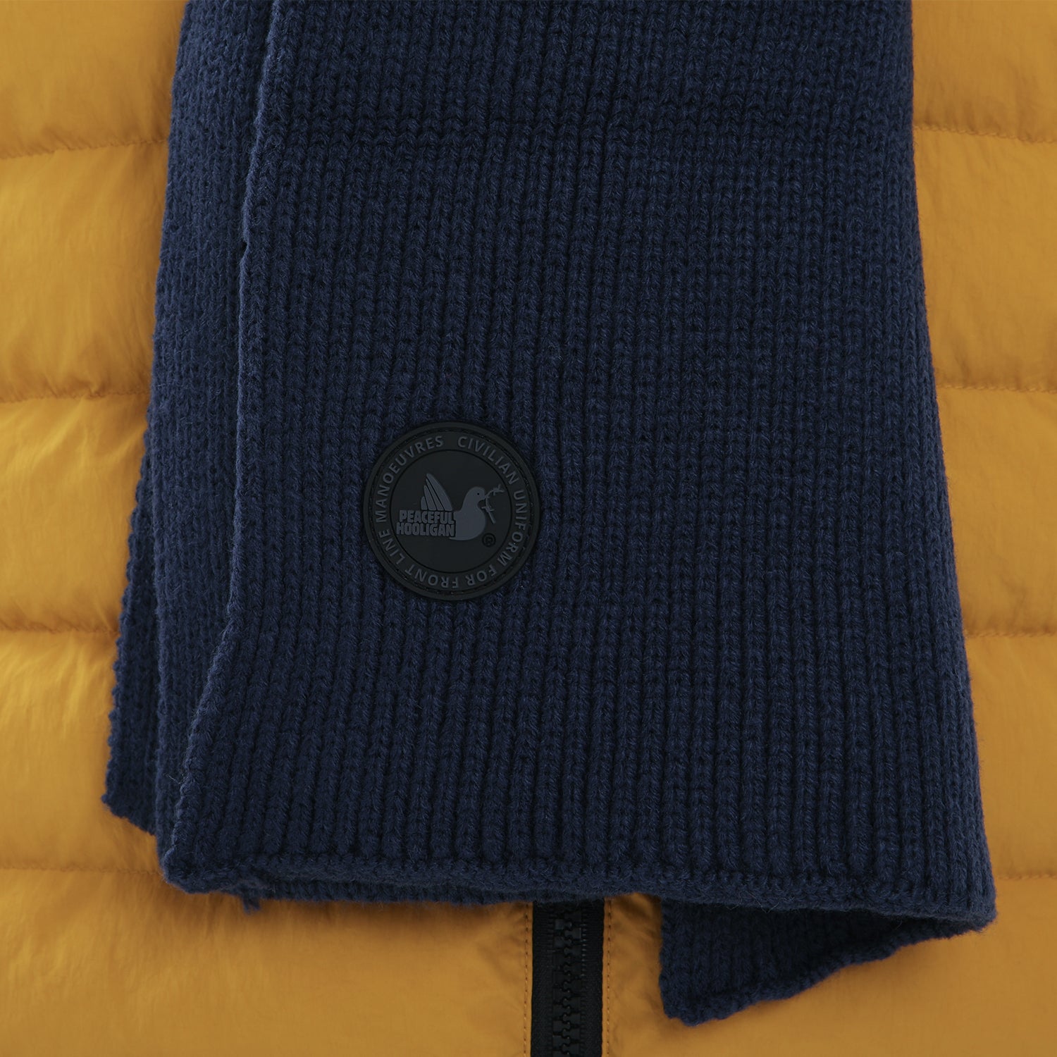 Ribbed Scarf Navy - Peaceful Hooligan