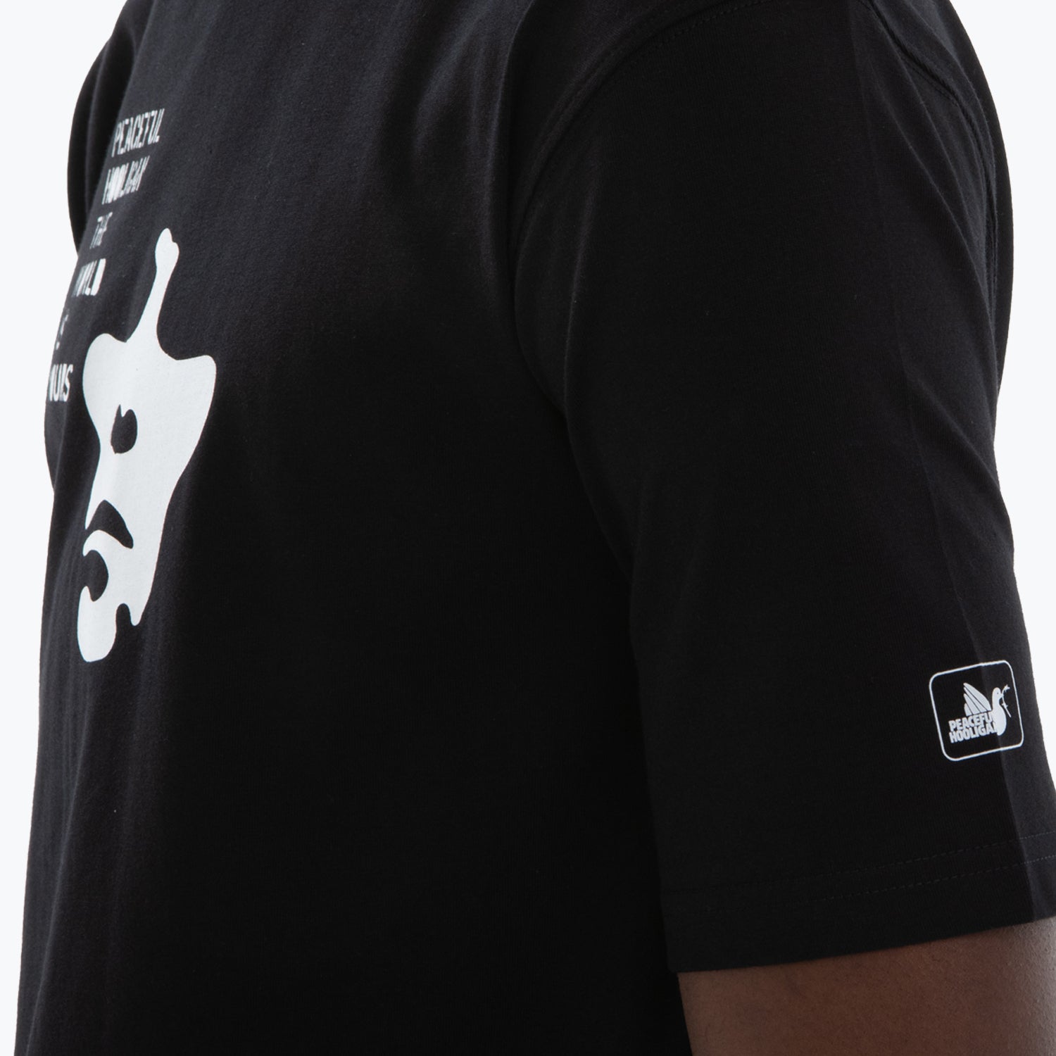 Brown T-Shirt Black - Peaceful Hooligan