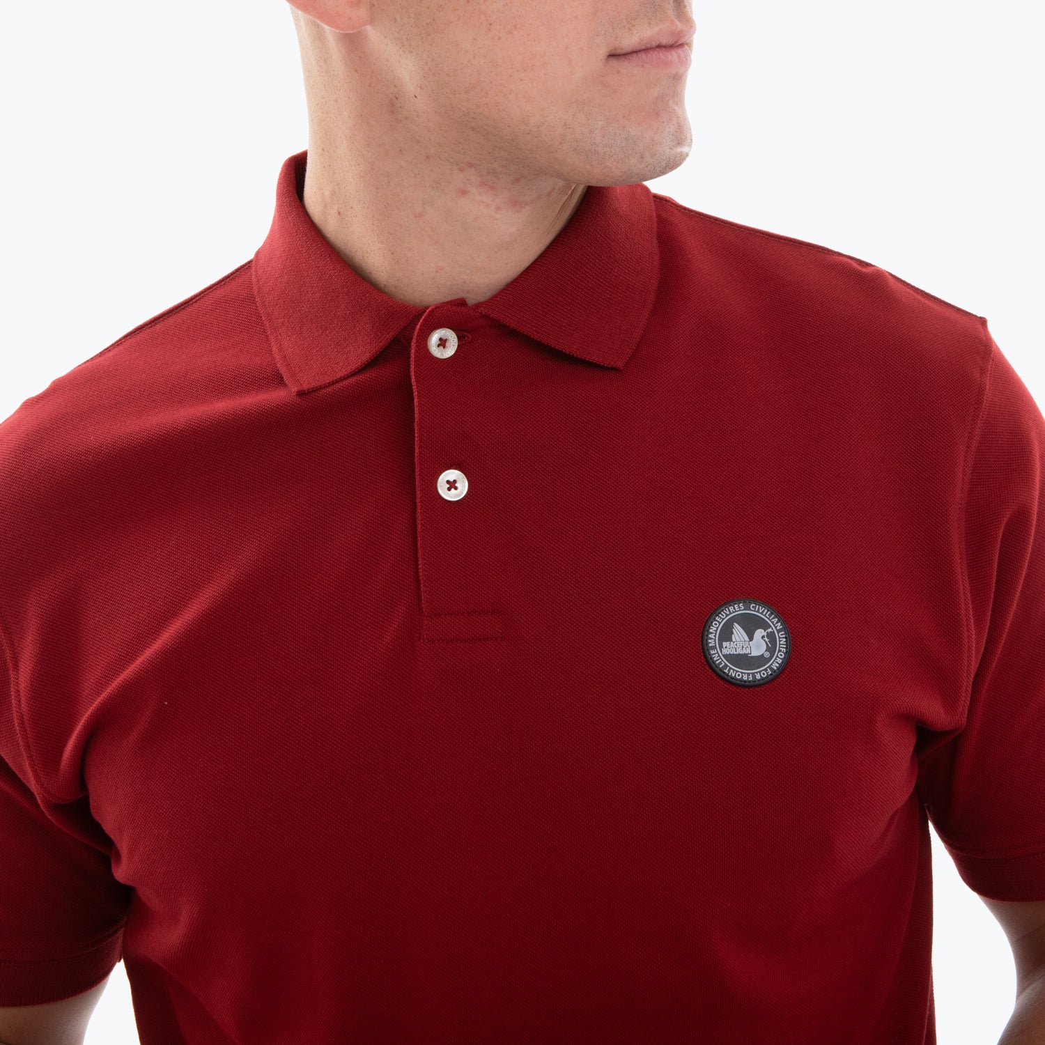 Cash Polo Dark Red - Peaceful Hooligan