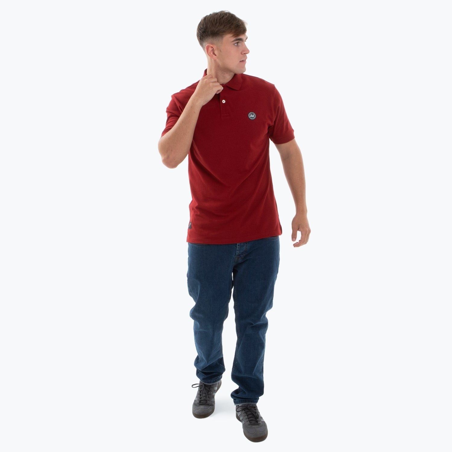 Cash Polo Dark Red - Peaceful Hooligan