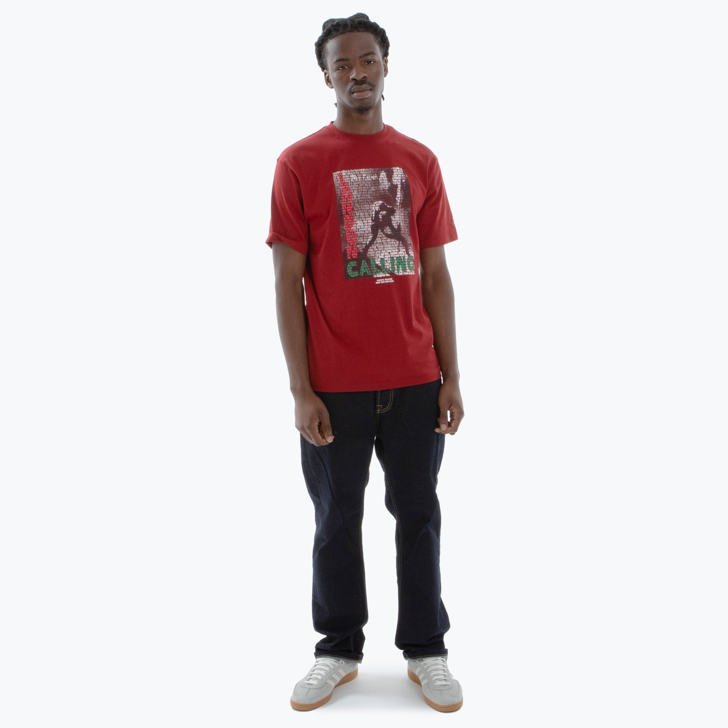 Clash T-Shirt Dark Red - Peaceful Hooligan