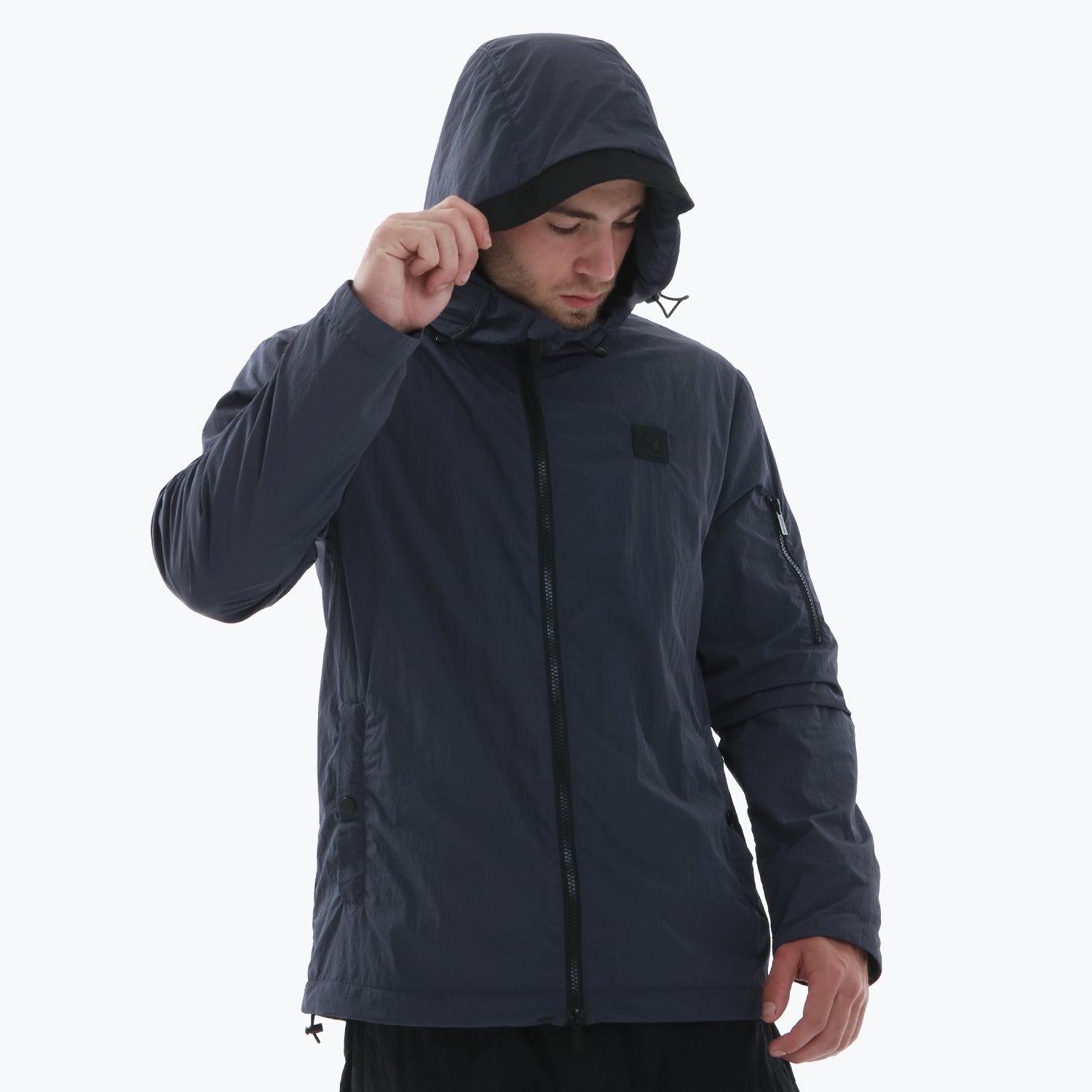 Fury Fleece Lined Jacket Ink Blue - Peaceful Hooligan
