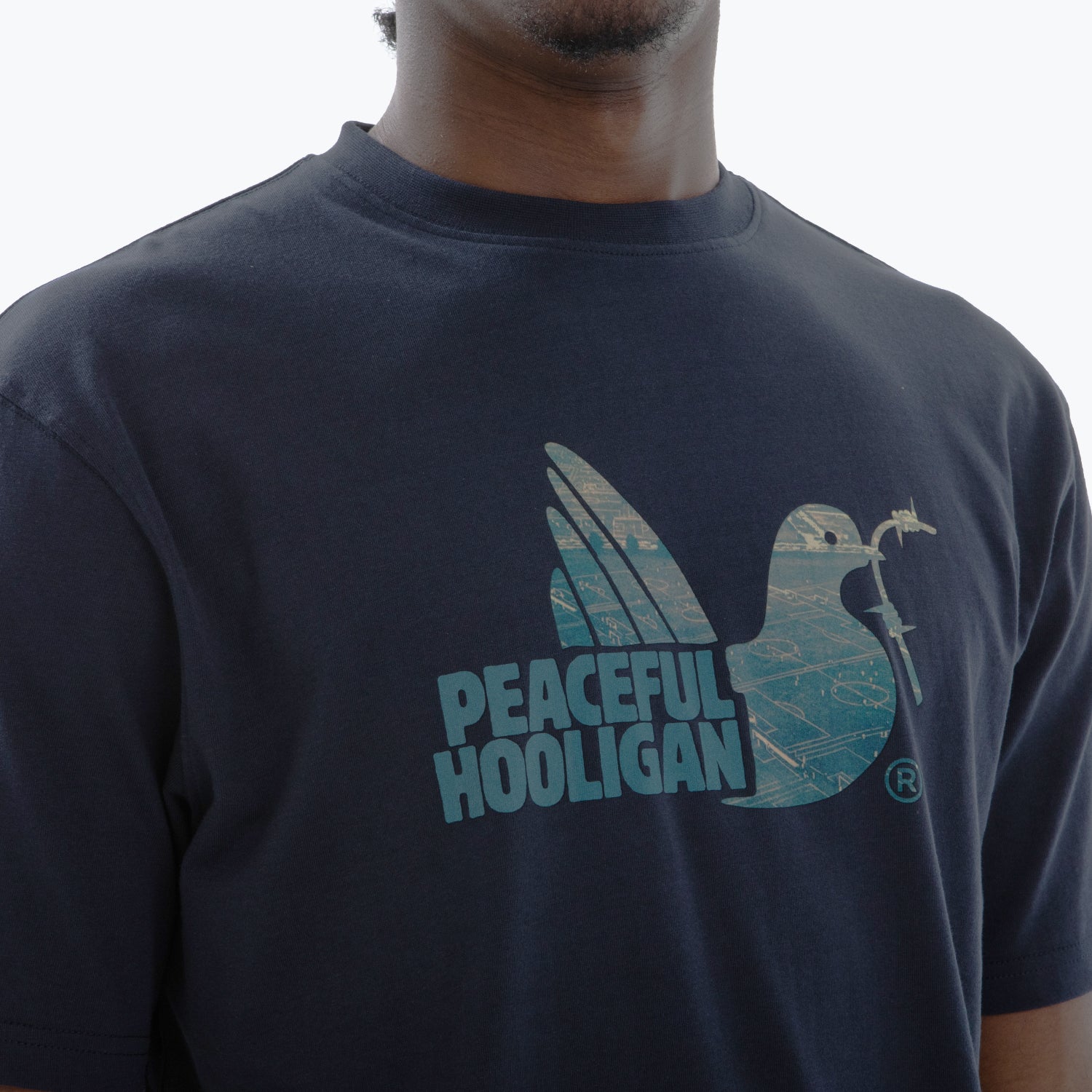 Hackney T-Shirt Navy - Peaceful Hooligan