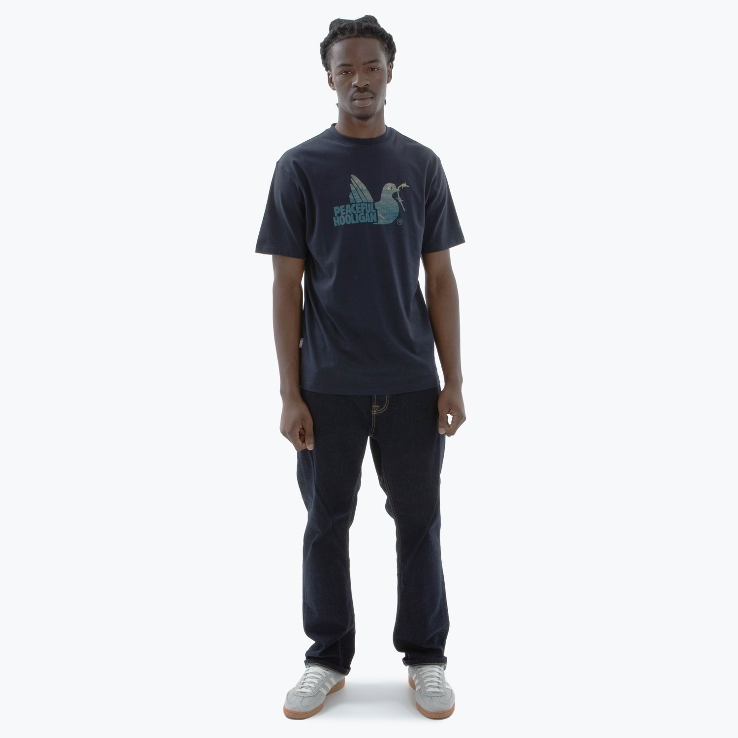 Hackney T-Shirt Navy - Peaceful Hooligan