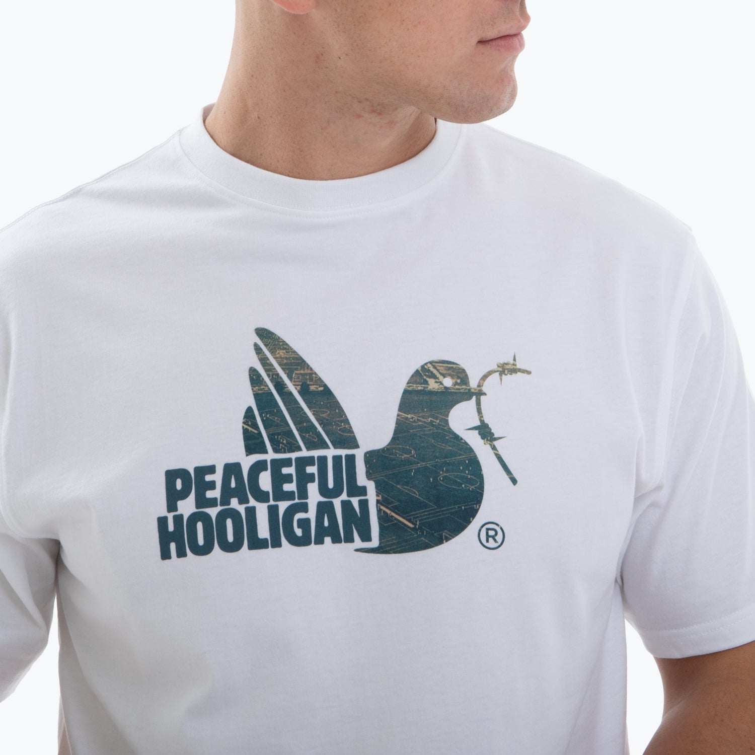 Hackney T-Shirt White - Peaceful Hooligan