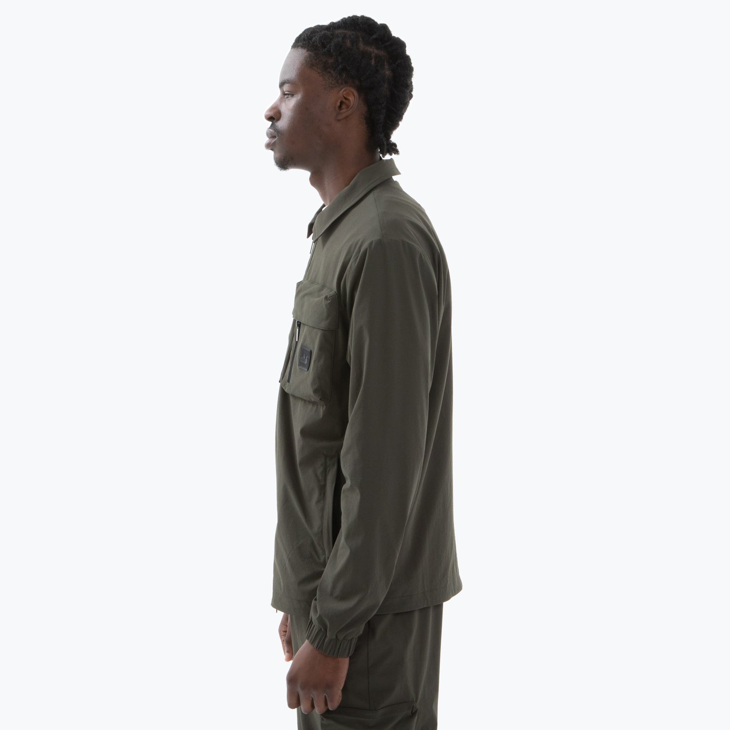 Hawthorn Overshirt Dark Khaki - Peaceful Hooligan