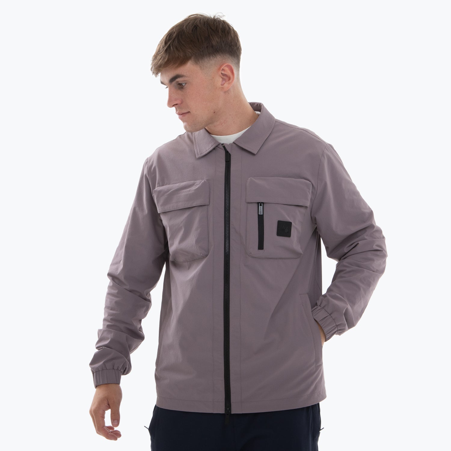 Hawthorn Overshirt Mauve - Peaceful Hooligan