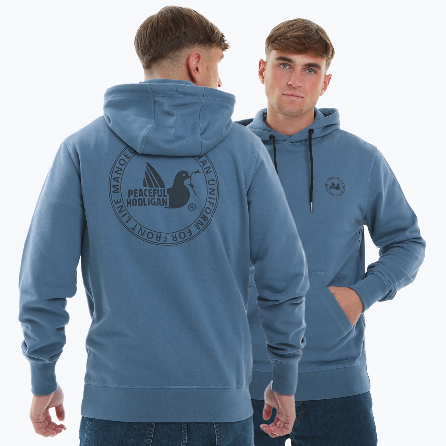Civ Uni Hoodie Copen Blue - Peaceful Hooligan