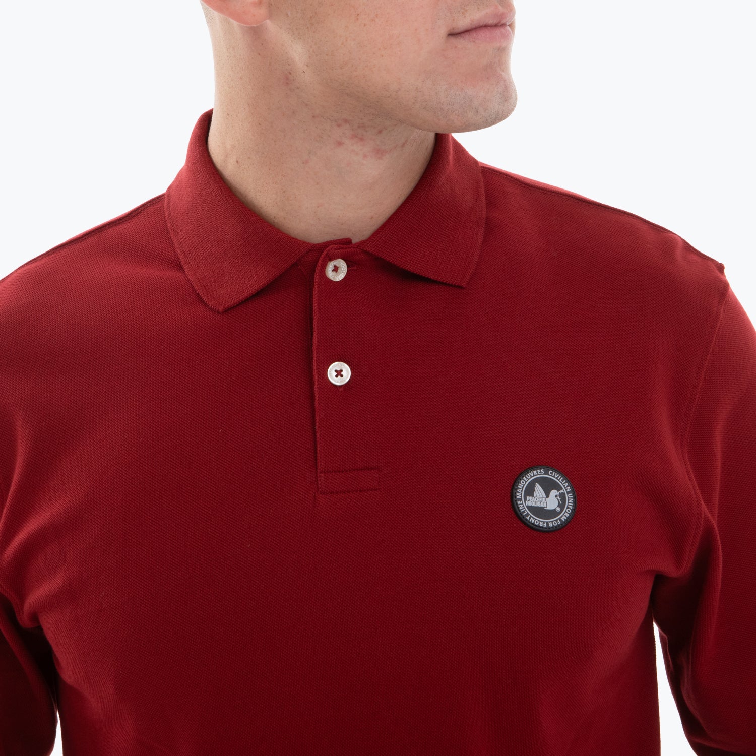 Lex LS Polo Dark Red - Peaceful Hooligan