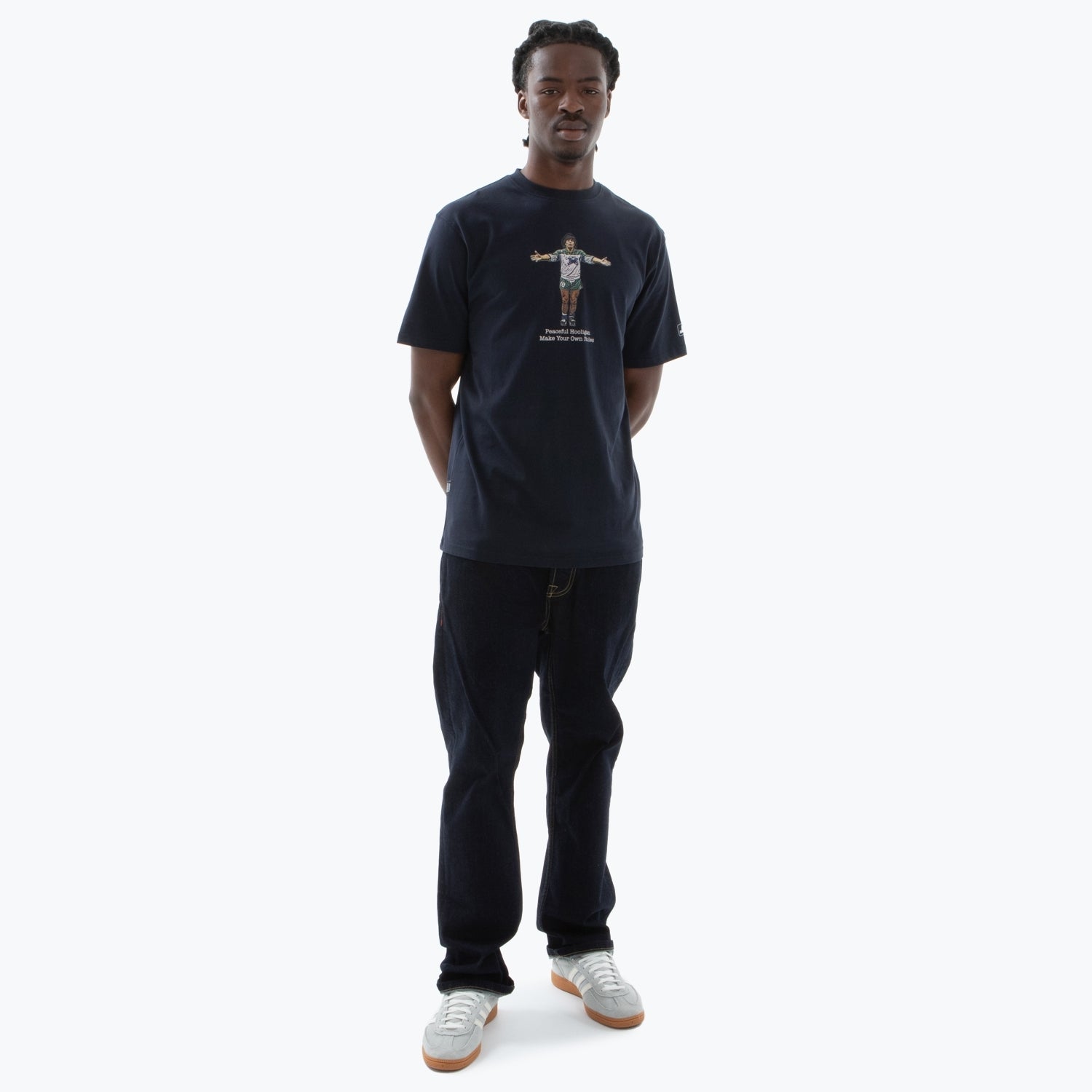 Maradona T-Shirt Navy - Peaceful Hooligan