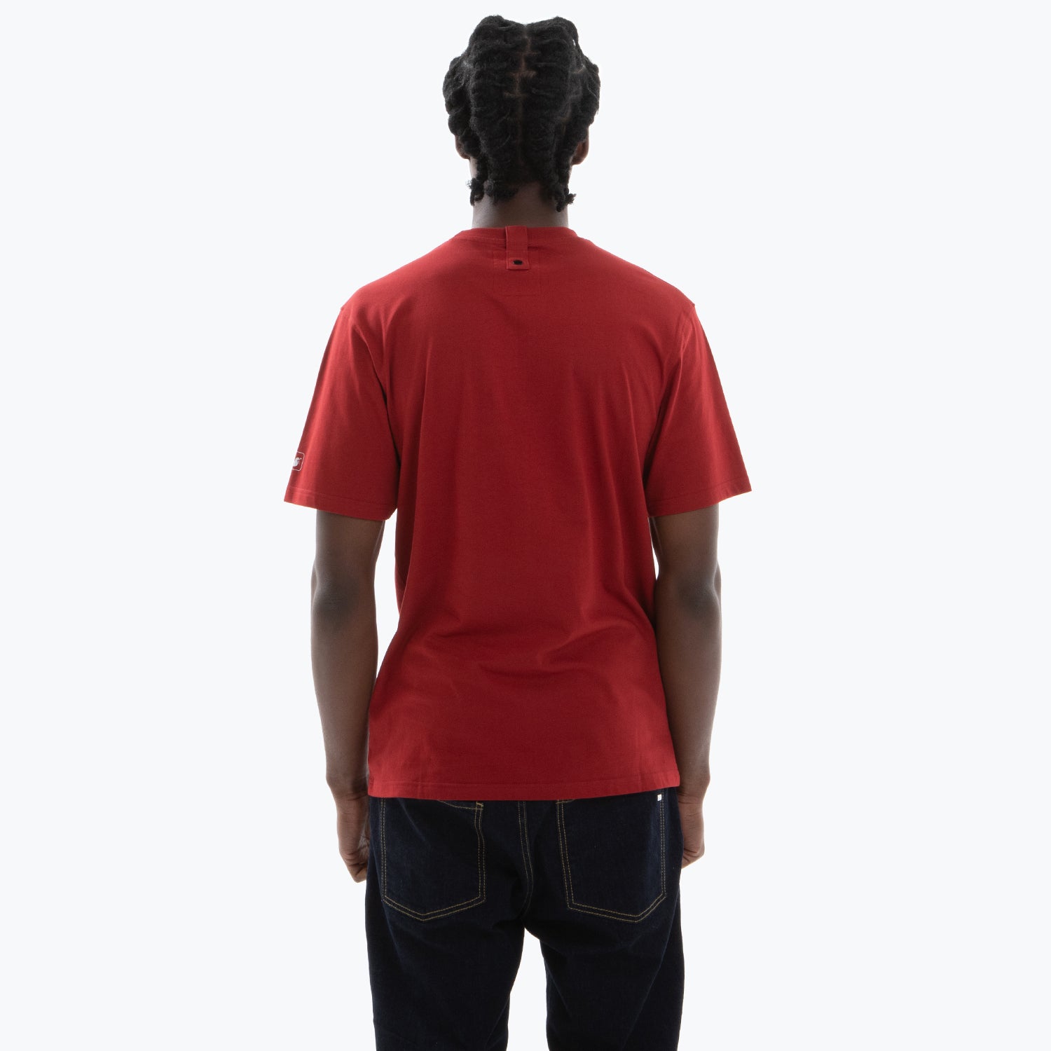 Outline T-Shirt Dark Red - Peaceful Hooligan