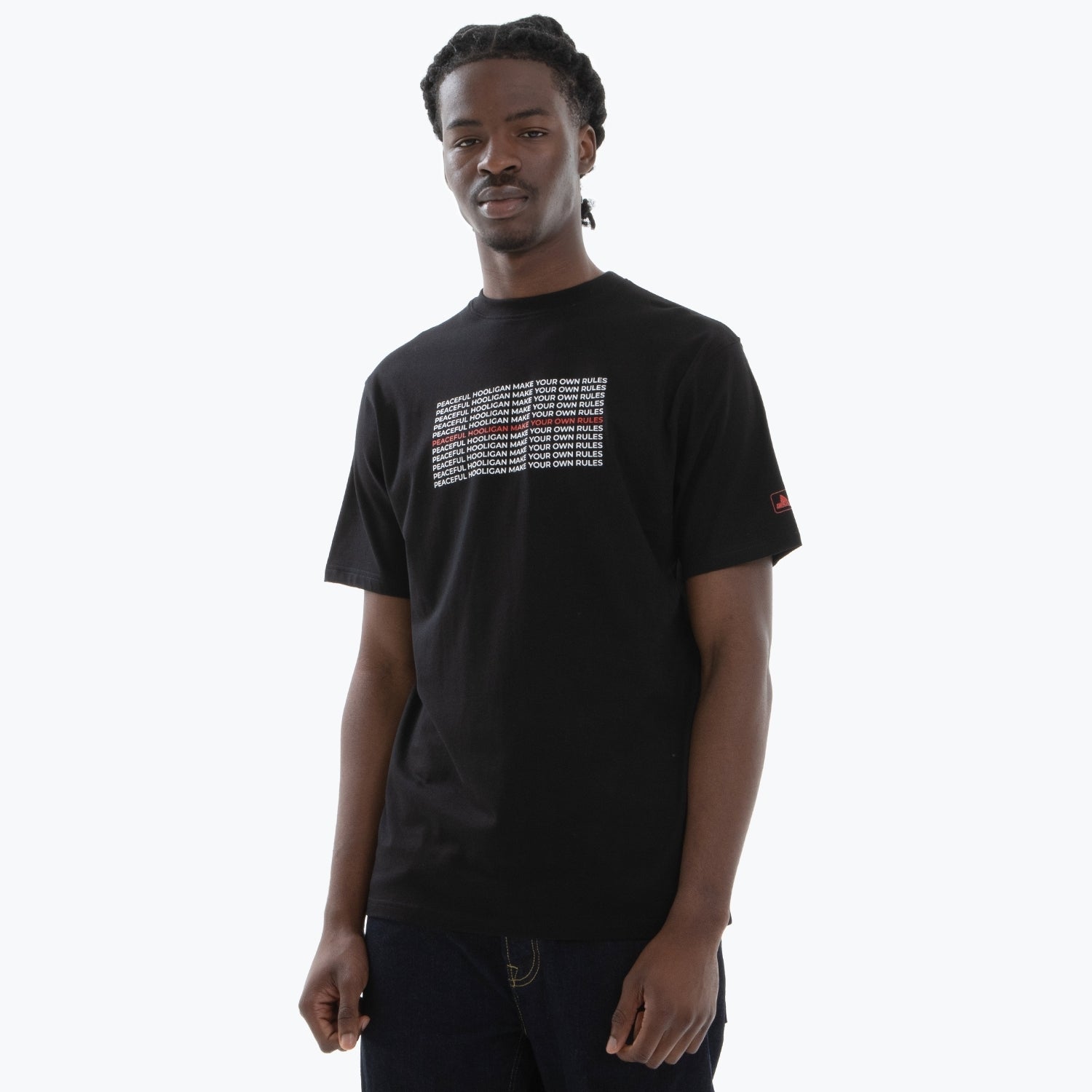 Rules T-Shirt Black - Peaceful Hooligan