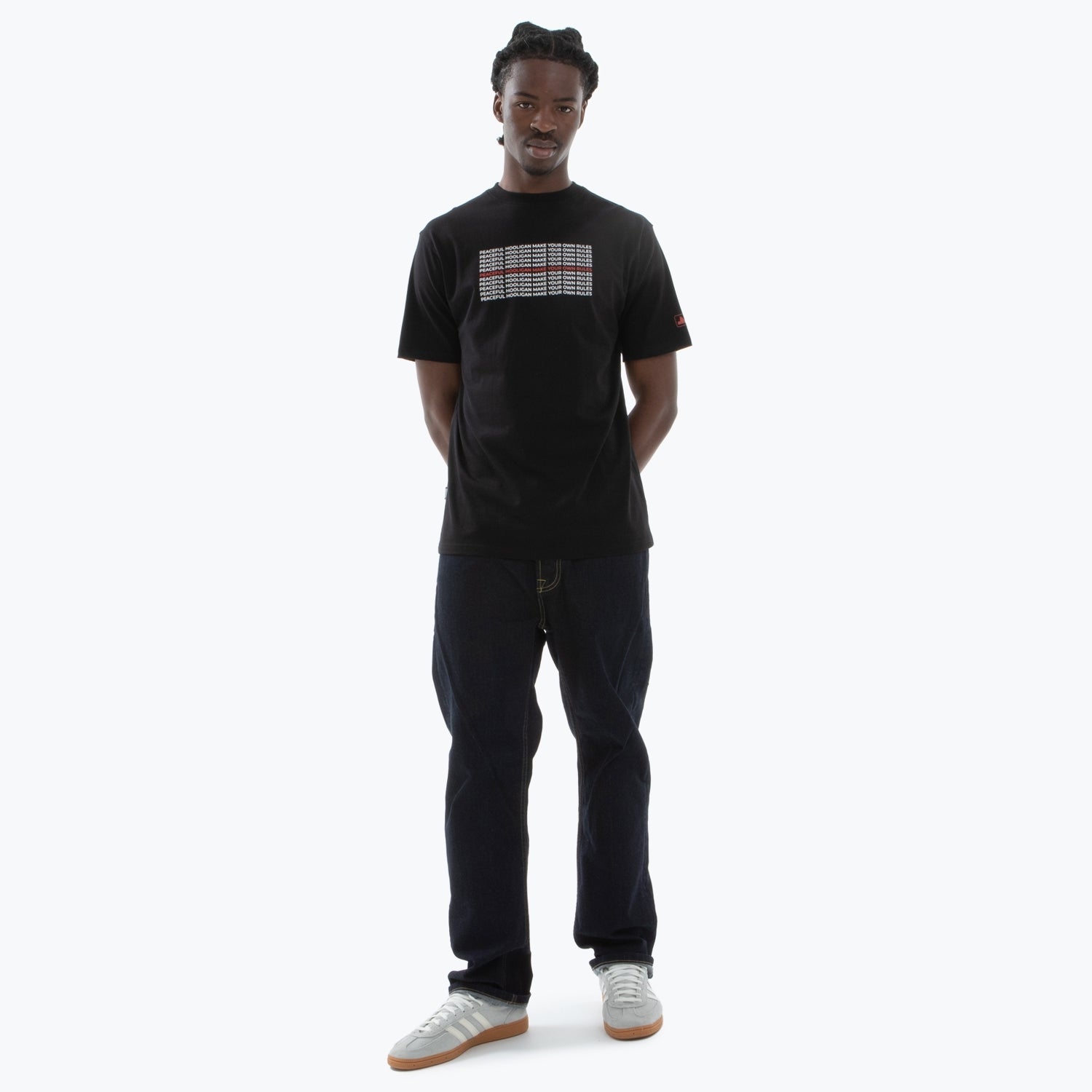 Rules T-Shirt Black - Peaceful Hooligan