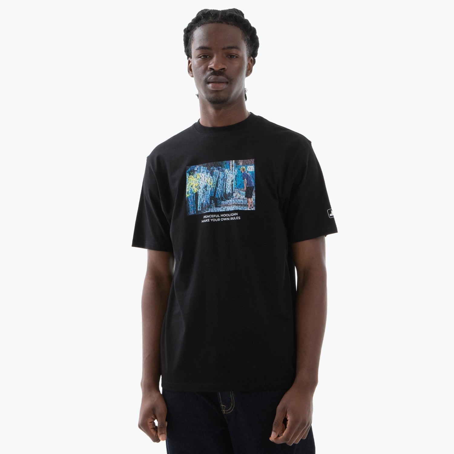 Stand Off T-Shirt Black - Peaceful Hooligan