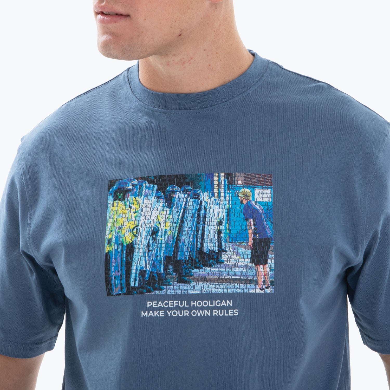 Stand Off T-Shirt Copen Blue - Peaceful Hooligan