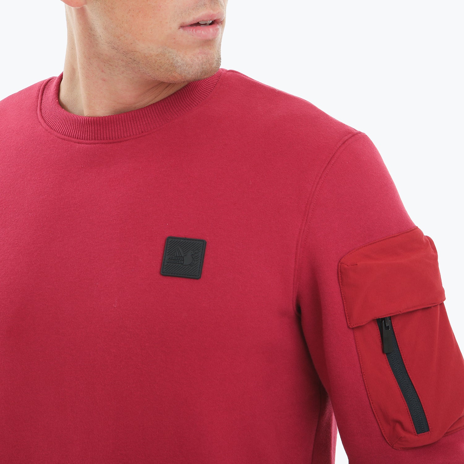 Crabtree Sweatshirt Dark Red - Peaceful Hooligan