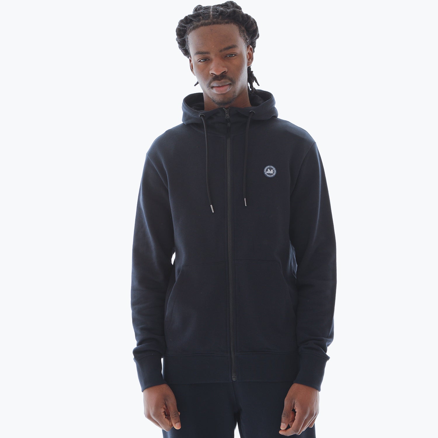Athletic Zip Hoodie Navy