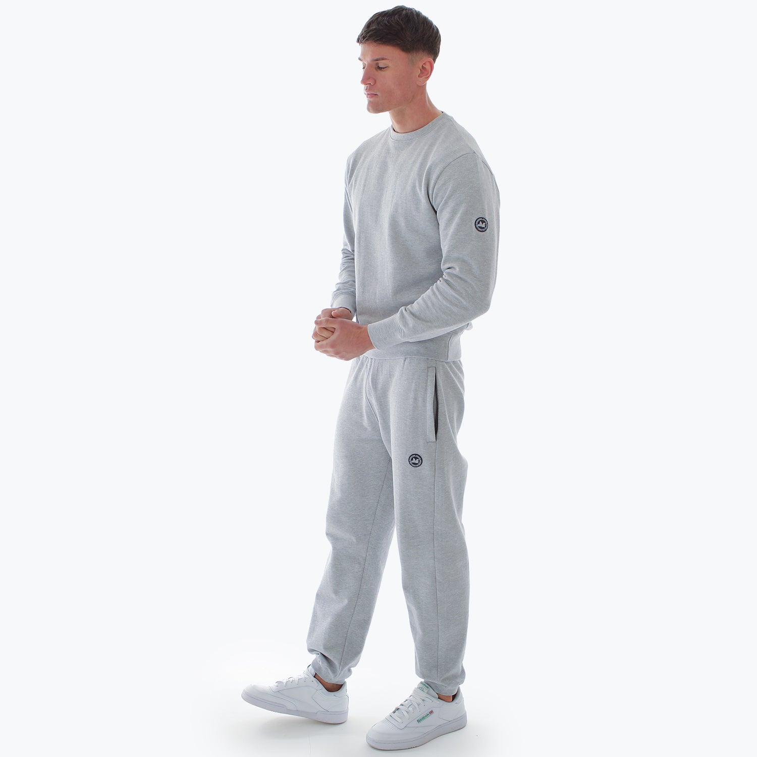 Athletic Crew Sweatshirt Marl Grey