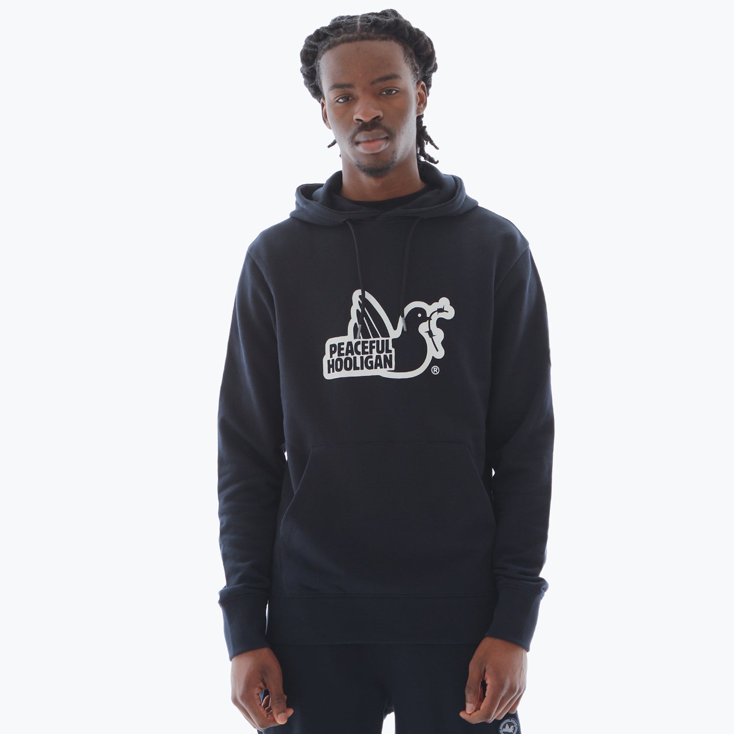 Outline Hoodie Navy
