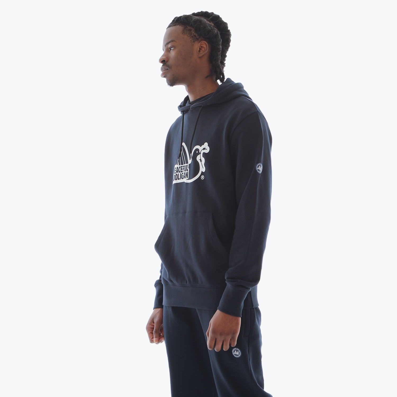 Outline Hoodie Navy