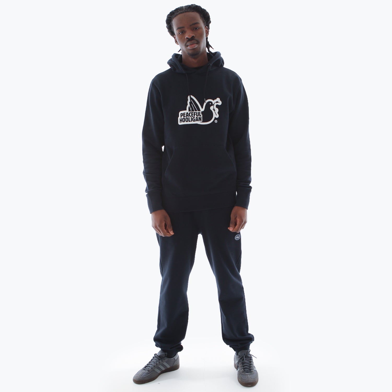 Outline Hoodie Navy