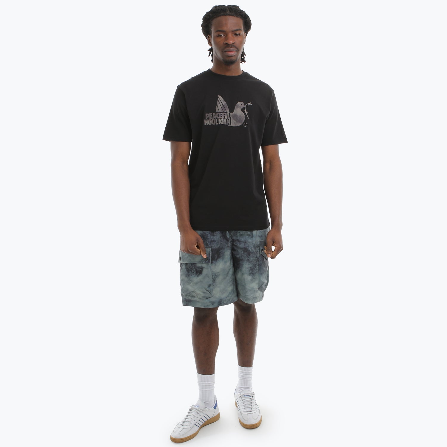 Dove Camo T-Shirt Black/Mediterranean