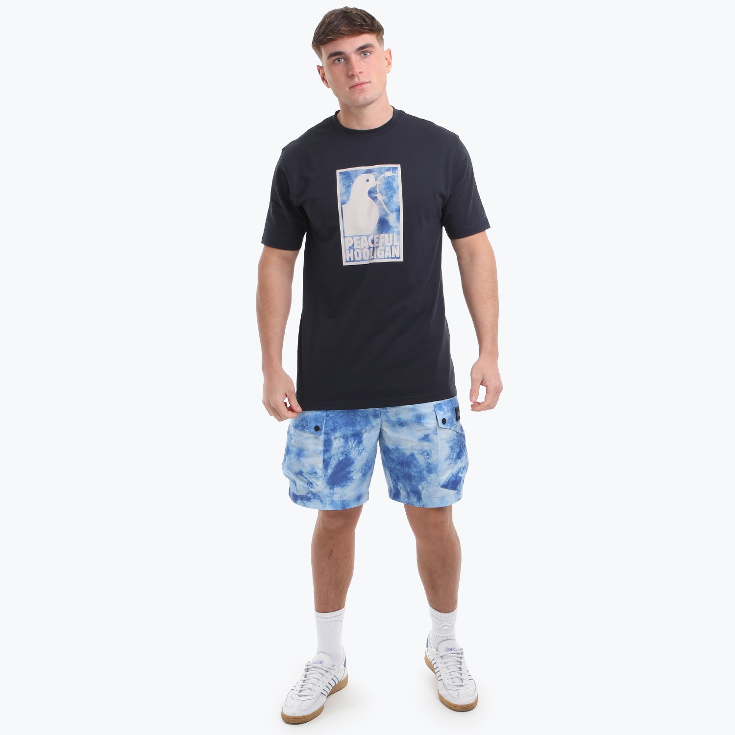 Framed Camo T-Shirt Navy/Arctic