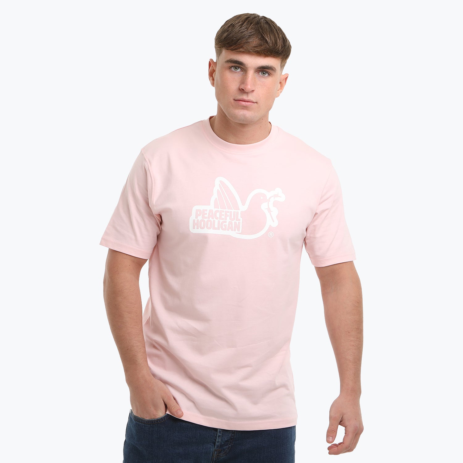 Outline T-Shirt Pale Pink