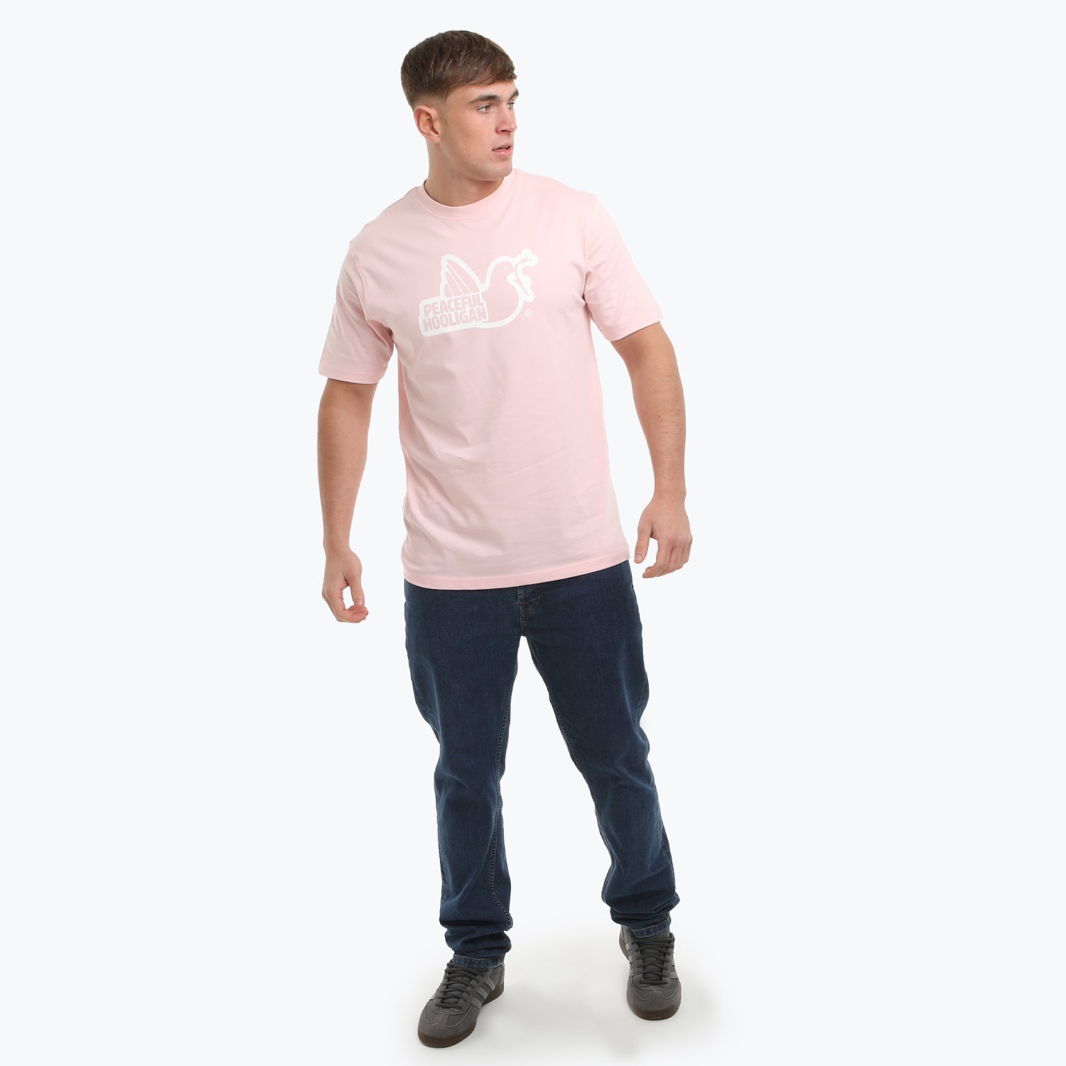Outline T-Shirt Pale Pink