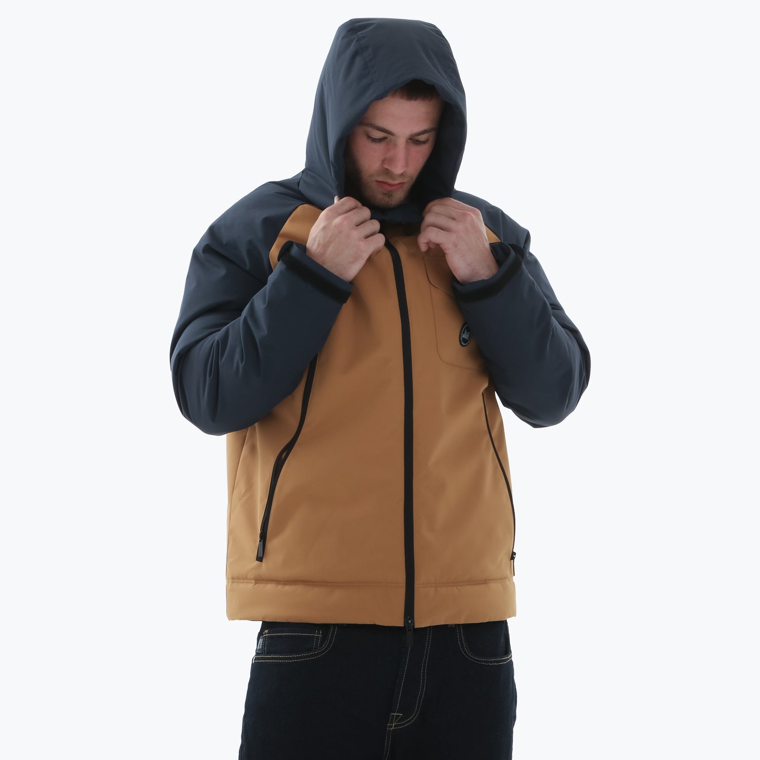 Raid Jacket Sand / Navy - Peaceful Hooligan