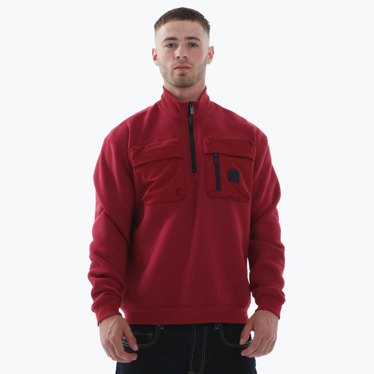Altman Sweatshirt Dark Red - Peaceful Hooligan