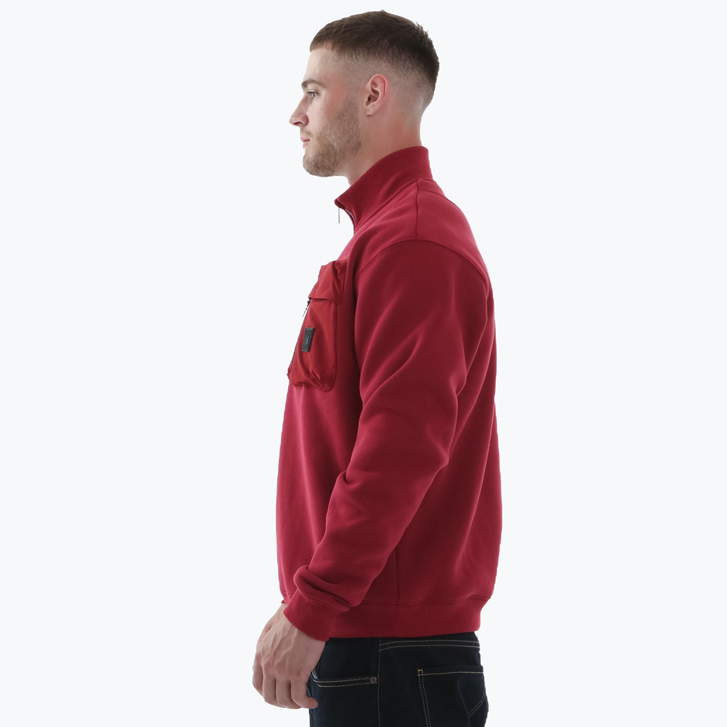 Altman Sweatshirt Dark Red - Peaceful Hooligan