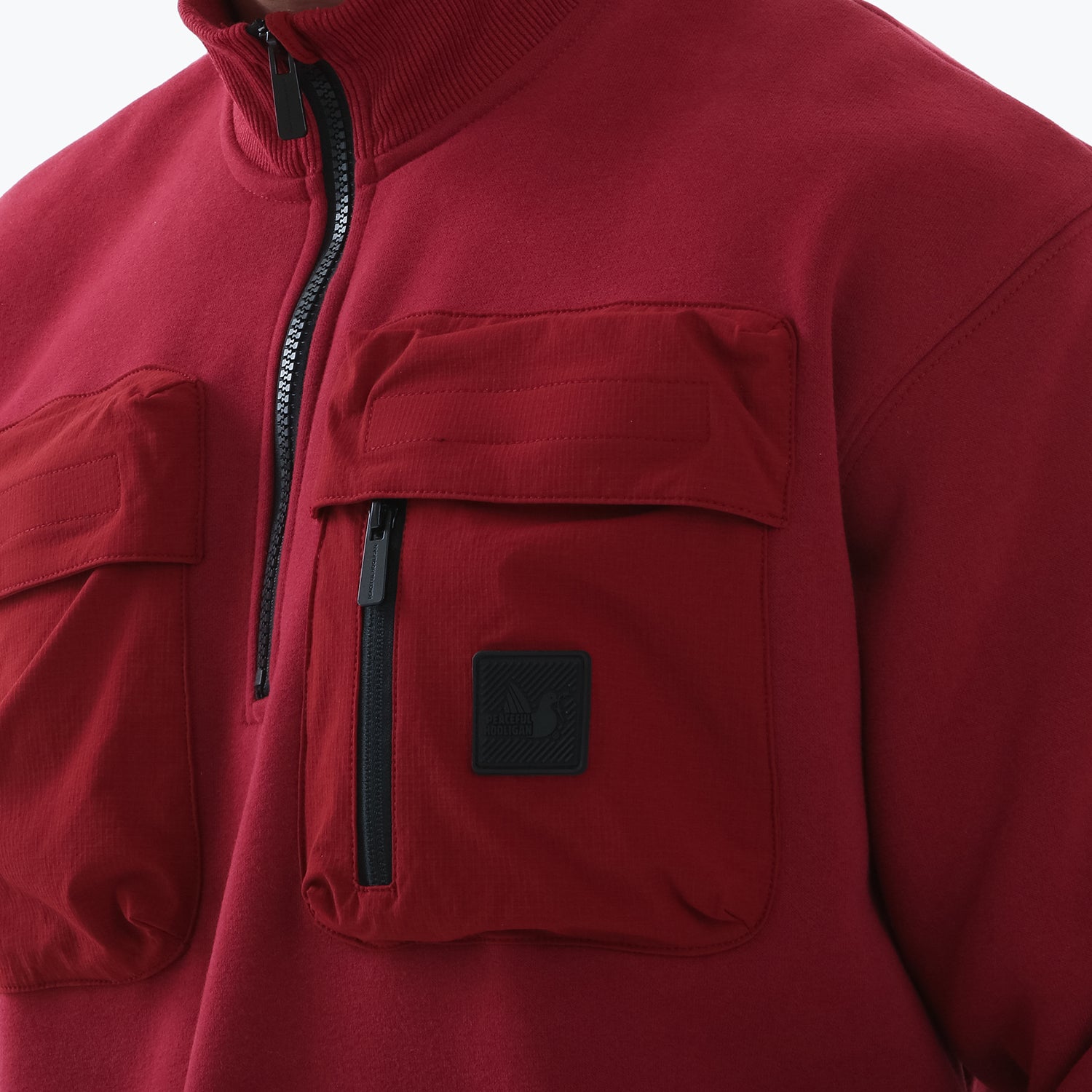 Altman Sweatshirt Dark Red - Peaceful Hooligan