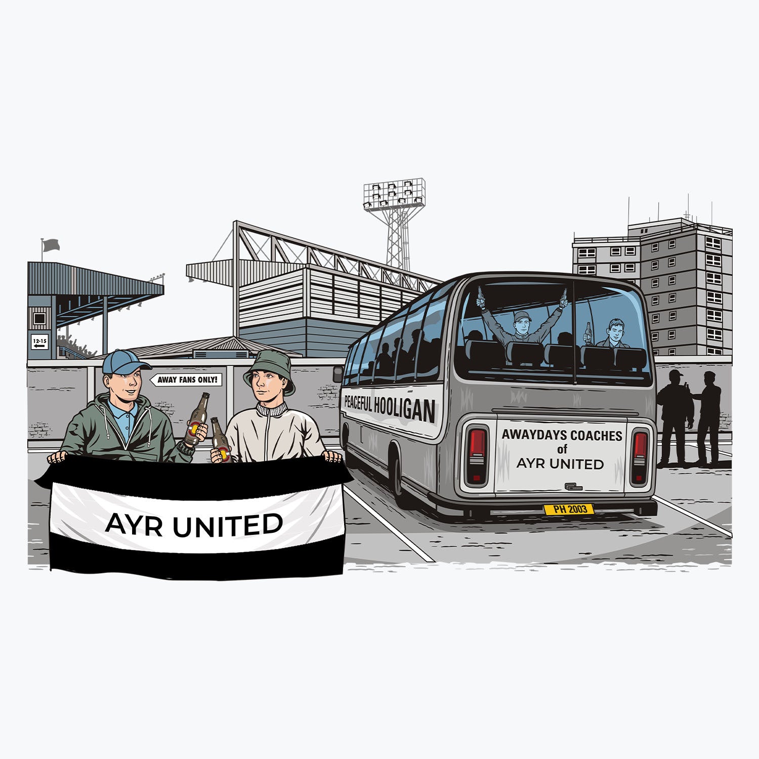 Ayr United Awaydays Mug White