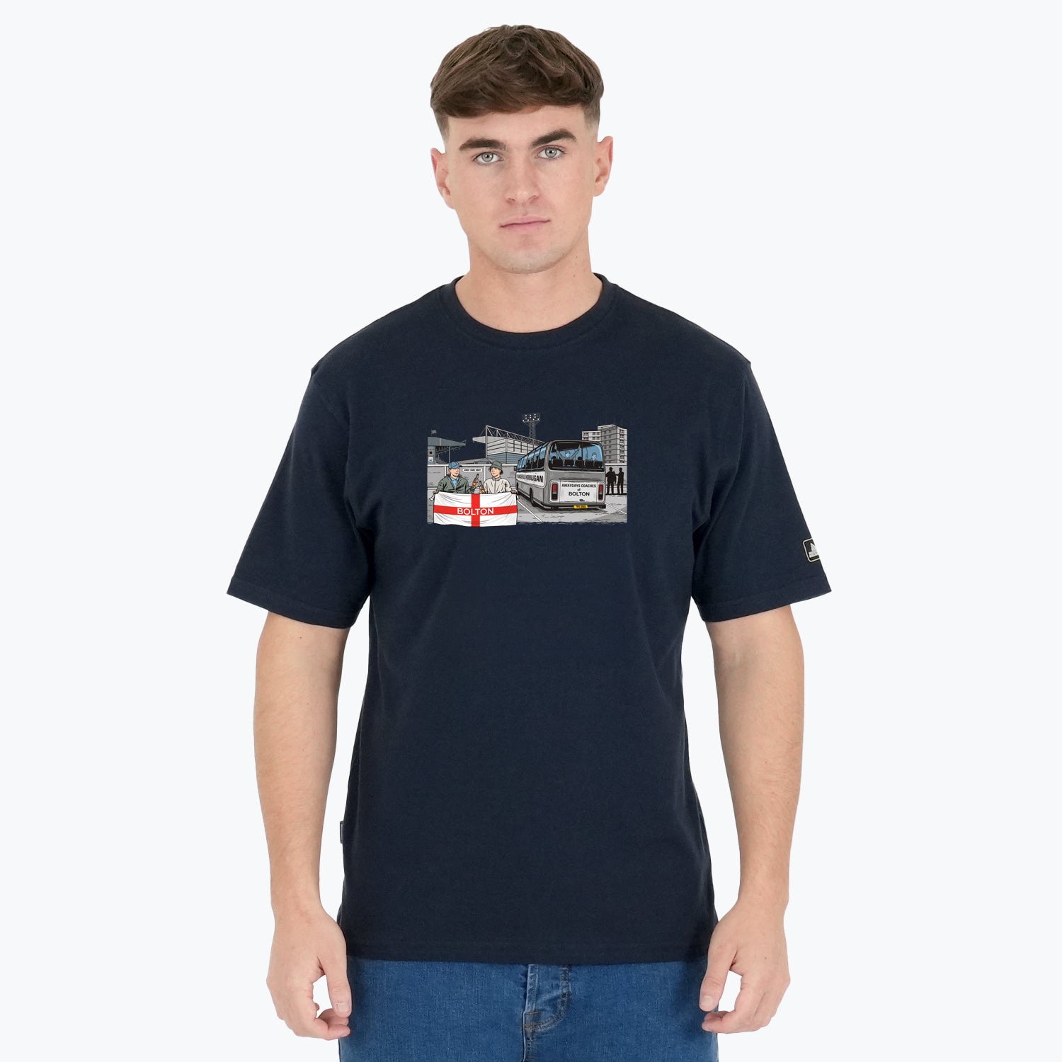 Bolton Awaydays T-Shirt Navy - Peaceful Hooligan
