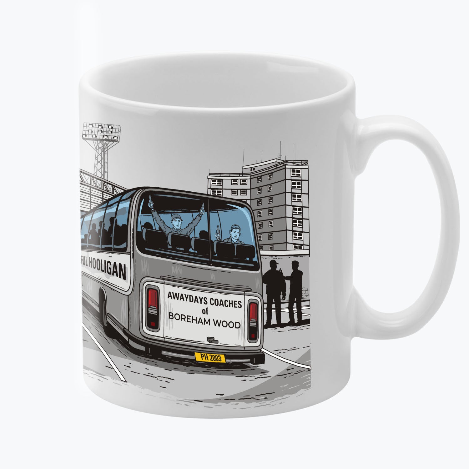 Boreham Wood Awaydays Mug White