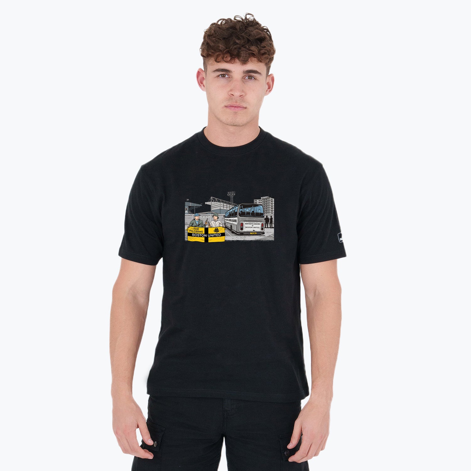 Boston United Awaydays T-Shirt Black - Peaceful Hooligan