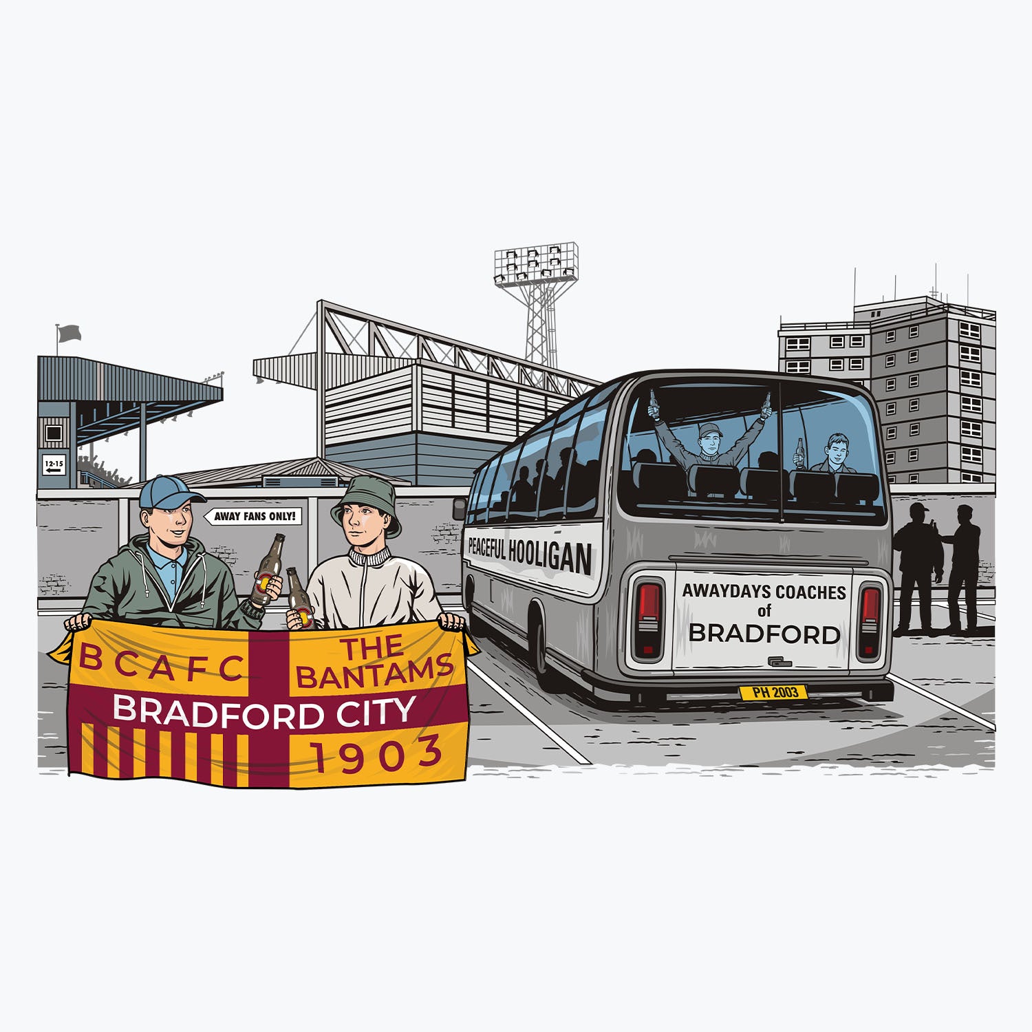 Bradford City Awaydays Mug White