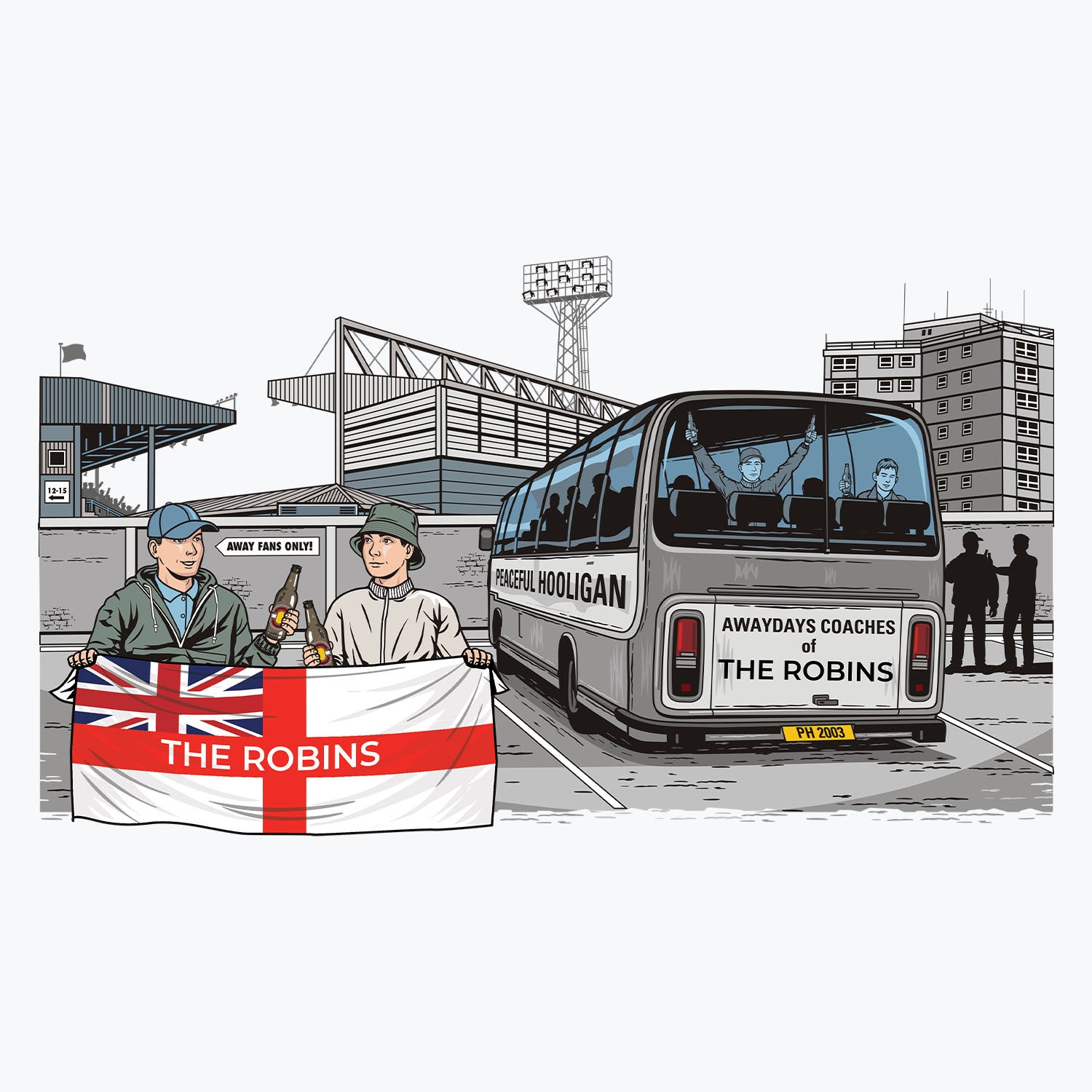 The Robins Awaydays Mug White